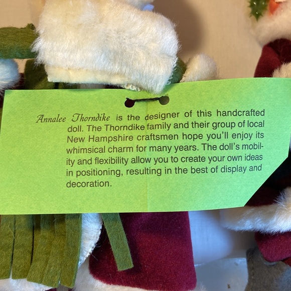 Vintage Annalee Dolls Santa Mrs Clause Mobilitee USA Original Tags Excellent - Picture 16 of 17